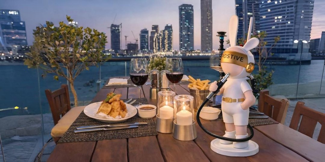 Dining with view and shisha