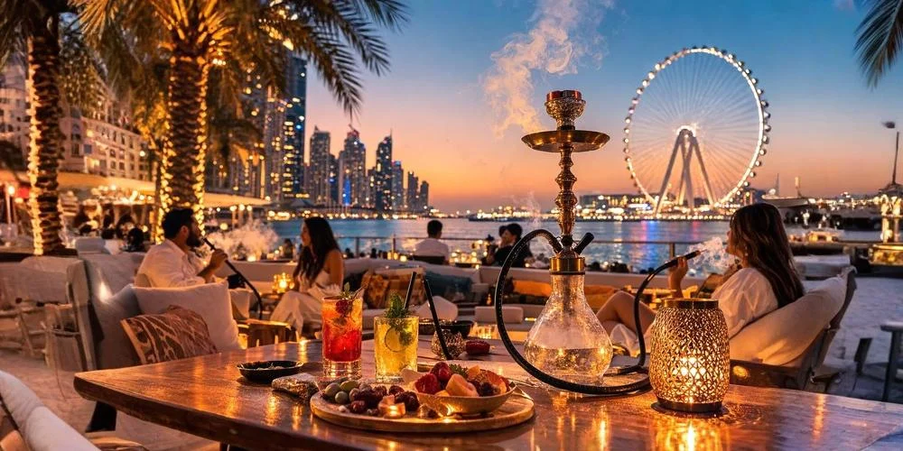 Out door Shisha and dining at MEhzcla
